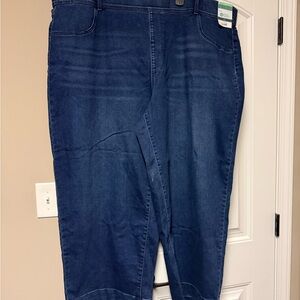 Terra & Sky Wide Leg Pull On Jeans